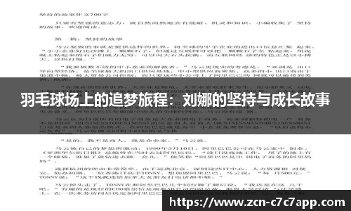 羽毛球场上的追梦旅程：刘娜的坚持与成长故事